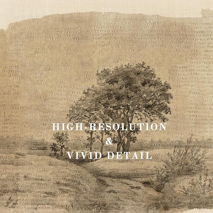 Kizbok Neutral Wall Art Decor Vintage Tree Sketch Canvas Prints Rustic Neutral Brown Tones Nature Drawing Oil Painting, Moody Antique Landscape Art Pictures for Bedroom, Farmhouse Wall Decor for Bathroom Home(8" x 10"-UNFRAMED)