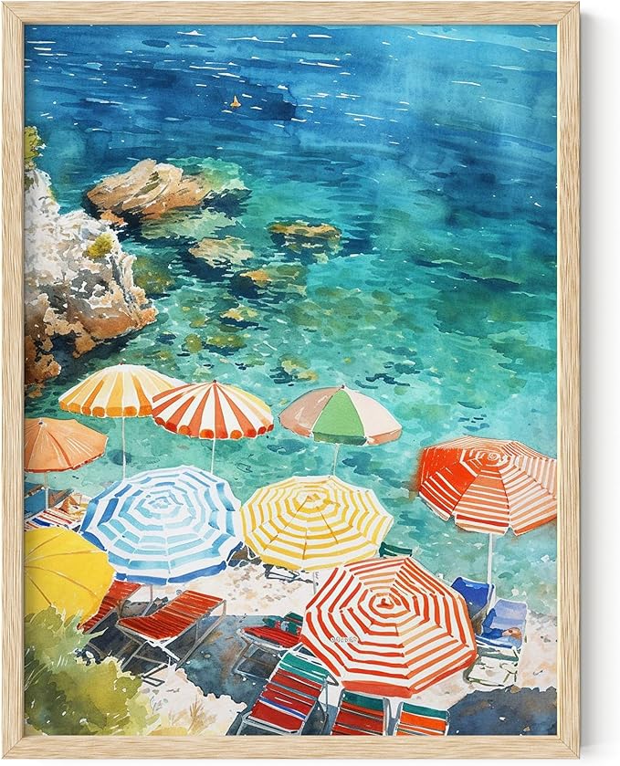 HAUS AND HUES Floral Art Wall Decor - Wildflowers Wall Art for Living Room, Floral Artwork for Bedroom Walls, Flower Painting for College Girls Dorm Room (Multicolored Flowers, White Frame, 12x16)
