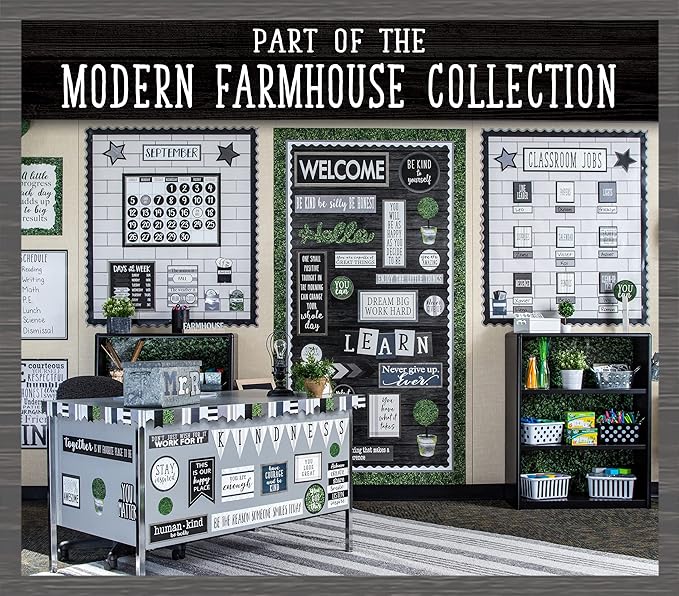 Teacher Created Resources Modern Farmhouse Perpetual Calendar Mini Bulletin Board (TCR8509)
