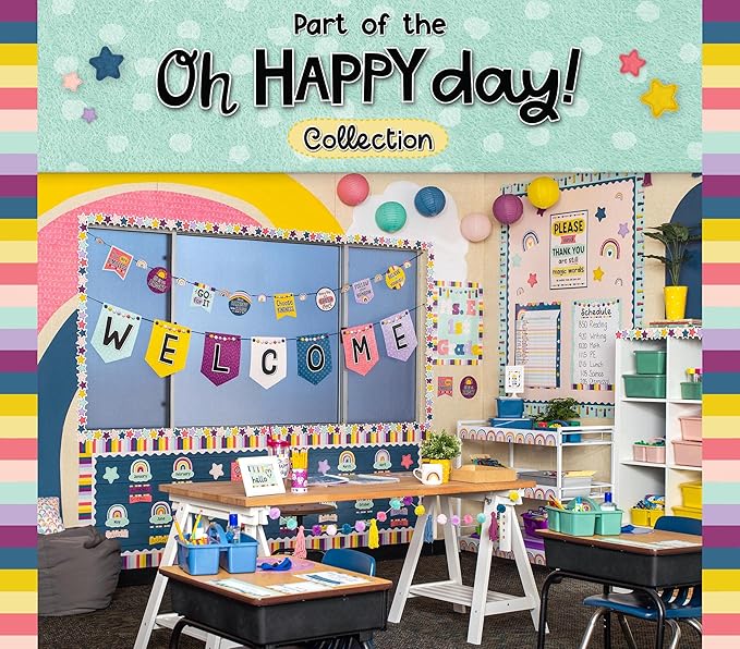 Teacher Created Resources Oh Happy Day Rainbows Better Than Paper Bulletin Board Roll (TCR77900)