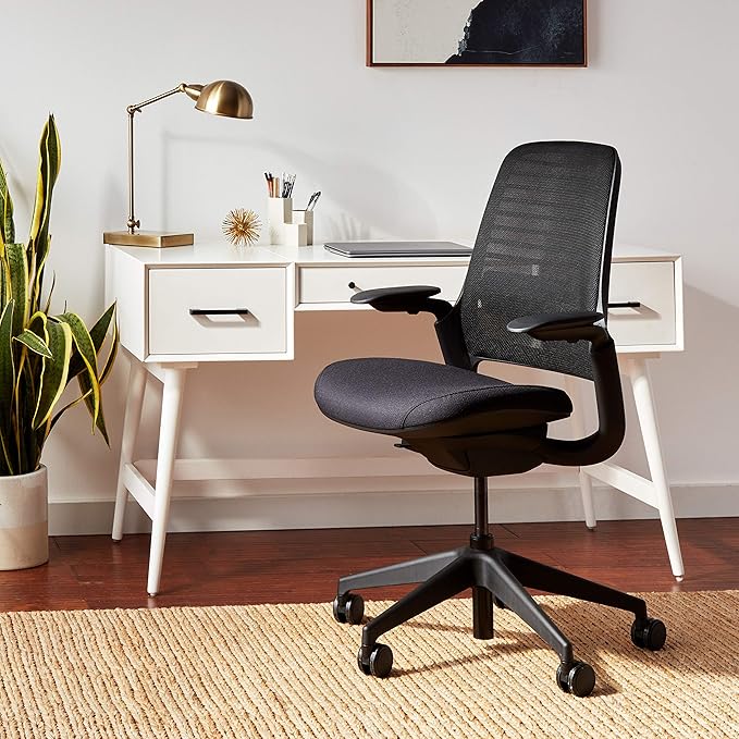 Steelcase Series 1 Office Chair, Carpet Casters, Black
