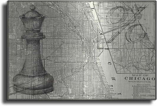 'Office Sketches Collection E' by Ethan Harper Metal Wall Art, 36"x24"