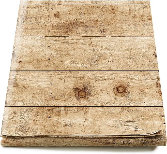 Bulletin Board Paper 48'' x 107'' Class Boards for Classroom Bulletin Boards Everyone is Welcome Classroom Board Decor Pillows Curtains Crafts(Rustic Wood,4 Pcs)