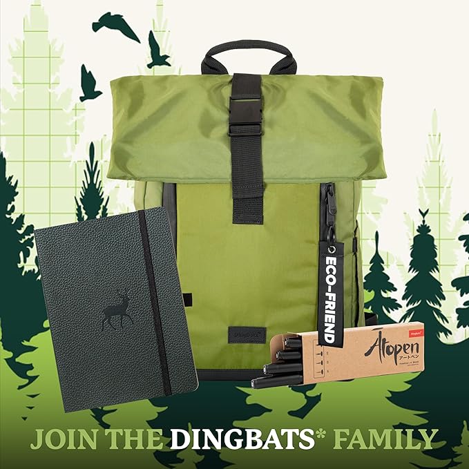Dingbats* Notebooks A5+ SC Green Deer Lined