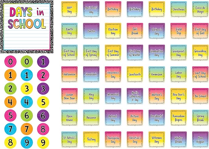 Teacher Created Resources Brights 4Ever Calendar Bulletin Board (TCR6921)
