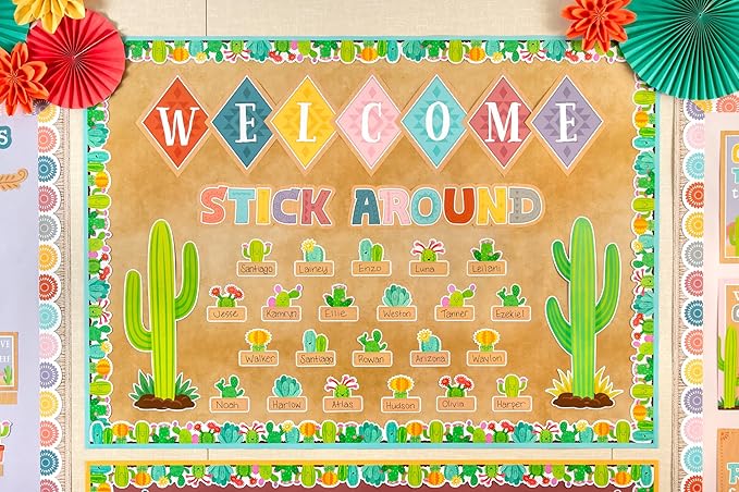Teacher Created Resources Happy Cactus Crew Welcome Bulletin Board (TCR6953)
