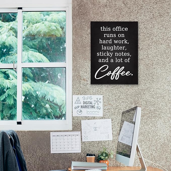 BIWSHA Office Decor, Motivational Wall Art Decor Teamwork for Office, Inspirational Quotes Wall Art for Men Women, Team Work Canvas Paintings 11x14 Inches, Be The Person You Want to Work With