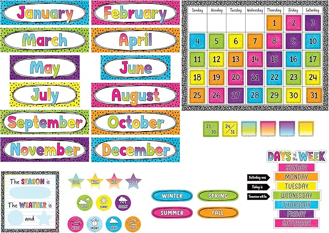 Teacher Created Resources Brights 4Ever Calendar Bulletin Board (TCR6921)