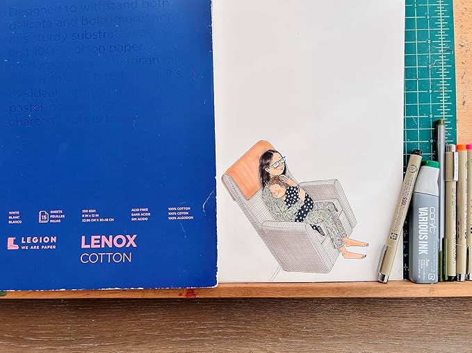 Lenox Paper Pad 9"X12" 15 Sheets/Pkg