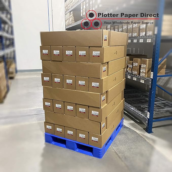 Plotter Paper Direct 60in x 75ft Premium Polyester Matte Canvas Roll, 500 Denier, Quick Dry, Wide Format Inkjet Printer Compatible, Perfect for Fine Art, Photography, Archival Quality Prints