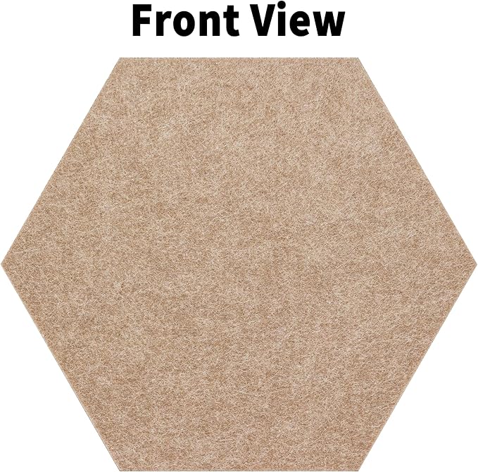 Fwpelt 12'' Large Hexagon Cork-Bulletin Board Tiles Adhesive 10 Pack Frameless Corkboard Hexagonal Prayer Vision Cork Board for Office Wall Decor, Hex Tack Pinboard with 30 Push Pins