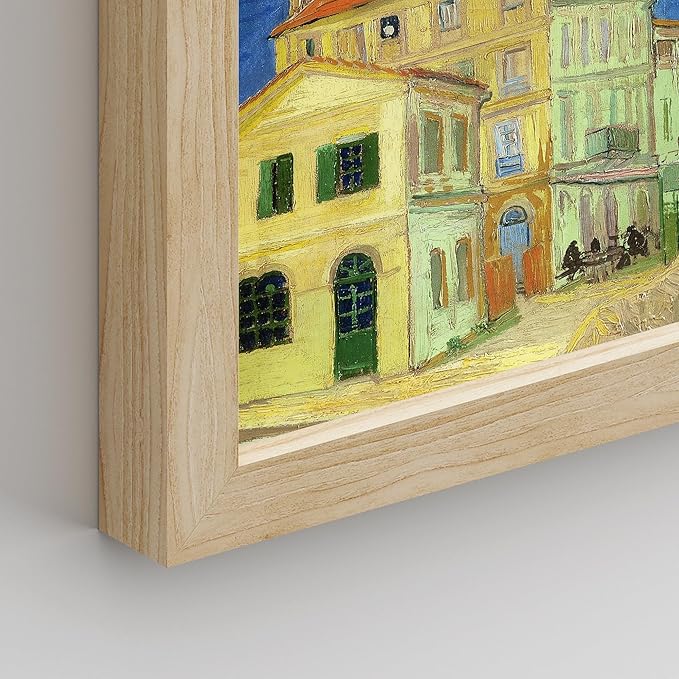 SIGNWIN Framed Poster Bathroom Decor, Wall Art Room Decor Multicolor for Living Room, Bedroom, Office Vincent Van Gogh Sunflower Starry Night Vintage Illustrations Bohemian - 8"x10"x 8 Natural
