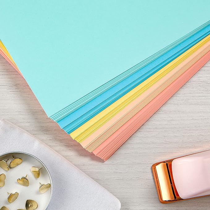 Astrobrights Mega Collection, Colored Paper, Punchy Pastel 5-Color Assortment, 625 Sheets, 24 lb./89 gsm, 8.5" x 11" - MORE SHEETS! (91732)