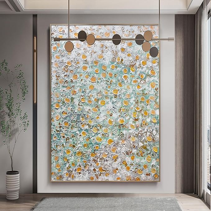 BrightA Green Grass Canvas Wall Art for Living Room Extra Large Wall Art Large Artwork for Living Room Large Wall Decor for Bedroom Office Wall Decor 43.3"x63"