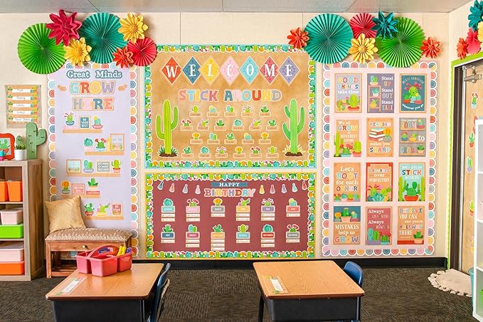 Teacher Created Resources Happy Cactus Crew Welcome Bulletin Board (TCR6953)