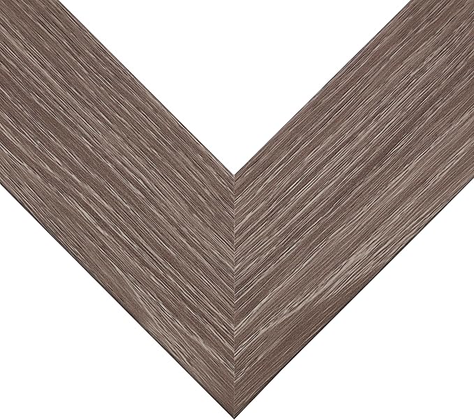 Craig Frames American Barn, 28x32 Picture Frame, Faux Barnwood, Farmhouse Grey
