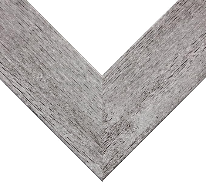 Craig Frames American Barn, 18x23 Picture Frame, Faux Barnwood, Light Grey Oak