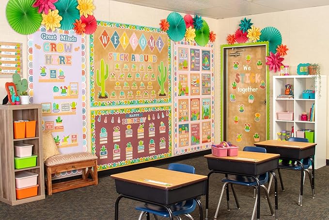 Teacher Created Resources Happy Cactus Crew Welcome Bulletin Board (TCR6953)