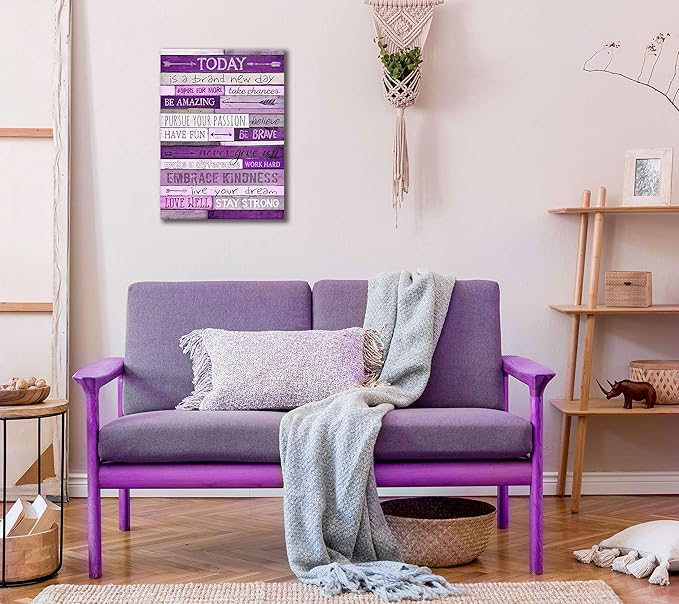 CGXART Inspirational Wall-Art - Office Wall Decor For Bedroom Teen Girl - Wall Pictures For Living Room - Word Artwork For Home Walls Teenage Girl Room Decor 16 x 24 Inch