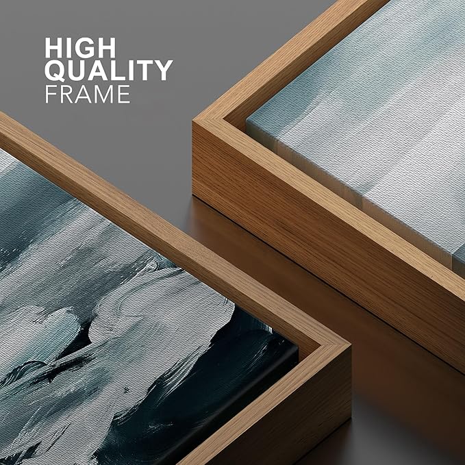 SIGNWIN Framed Canvas Wall Art Abstract Color Block Canvas Prints Home Artwork Decoration for Living Room,Bedroom - 16x24 inches
