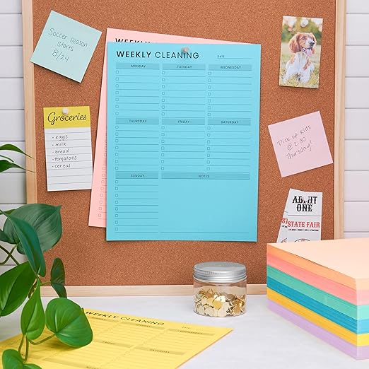 Astrobrights Mega Collection, Colored Paper, Punchy Pastel Assortment, Expanded 6‑Colors, 624 Sheets, 24 lb/89 GSM, 8.5" x 11" - More Colors, More Sheets! (91649)