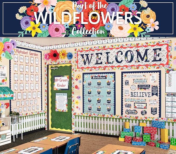 Teacher Created Resources Wildflowers Birthdays Mini Bulletin Board (TCR6704)