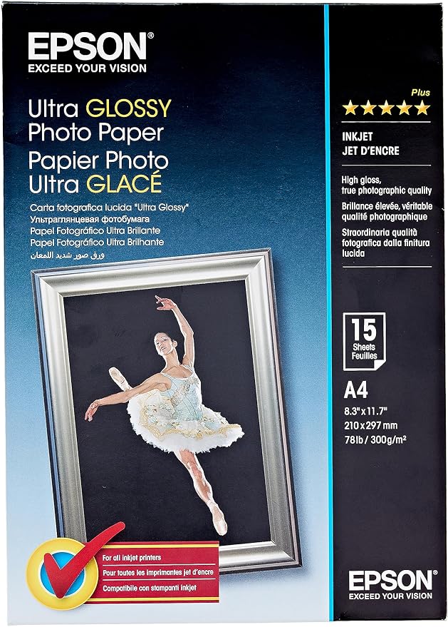 Epson Ultra Glossy Photo Paper A4 (210 x 297 mm) - 15 Sheet(s)