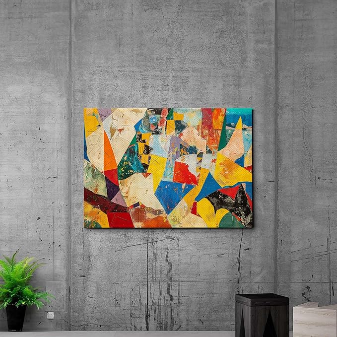 Contemporary Wall Art, Oversized Wall Art, Abstract Print On Canvas, Expressionism Art, Rustic Wall Art, Living Room Wall Art, Office Art, Office Wall Decor, Arts