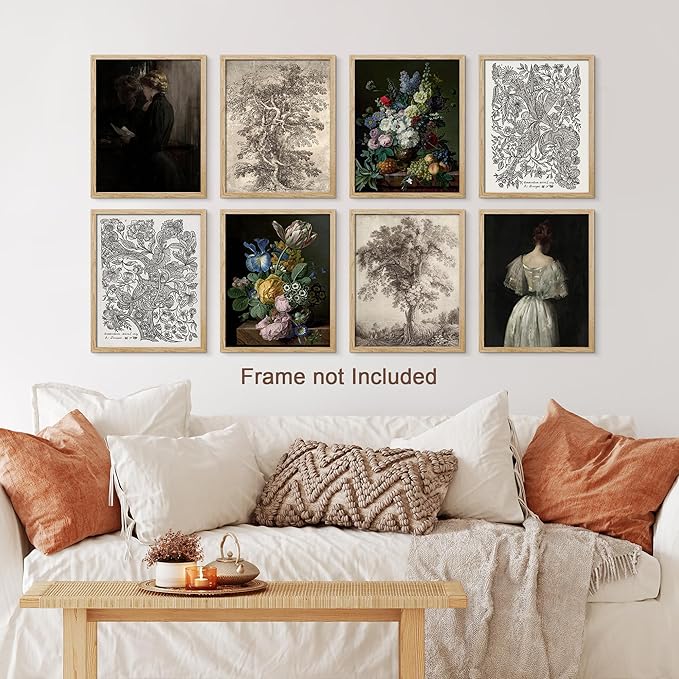 SIGNWIN Poster Wall Art Set of Rose Flower Rustic Bouquet Colorful Nature Wilderness for Living Room, Bedroom, Office - 11"x14"x 8