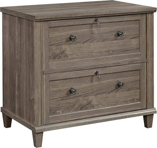 Sauder Hammond 2 Drawer Lateral File Cabinet for Home Office, Filing Cabinet with Lock, in Emery Oak