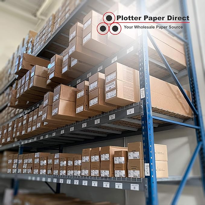 Plotter Paper Direct 13in x 75ft Premium Polyester Matte Canvas Roll, 500 Denier, Quick Dry, Wide Format Inkjet Printer Compatible, Perfect for Fine Art, Photography, Archival Quality Prints