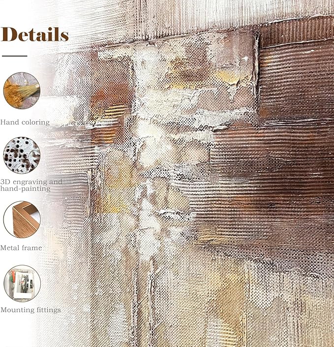 BrightA Autumn Forest River Large Artwork for Wall Large Wall Art for Living Room Hallway Living Room Wall Decor 63"x90.5"