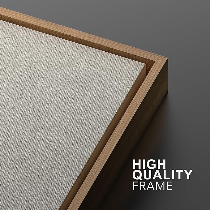 SIGNWIN Framed Canvas Print Wall Art Set Warm Brown Abstract Horizon Neutral Minimalist Landscape Illustrations Modern Art Decorative Multicolor for Living Room, Bedroom, Office - 16"x24"x2 Natural