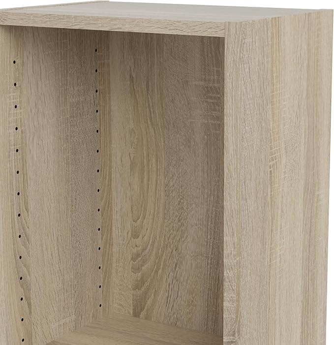 Tvilum Element Narrow 5 Shelf Bookcase, Tall, Oak