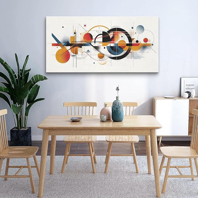 Lapremoly Framed Wall Art: Abstract Decor for Living Room, Bedroom & Office - 20"x40"