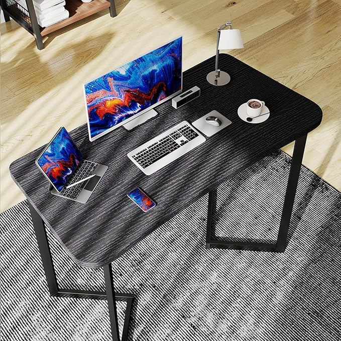 Computer Desk 40 Inch Small Table for Office,Modern Simple Style Writing Study Work Gaming Table for Home Office (Black)