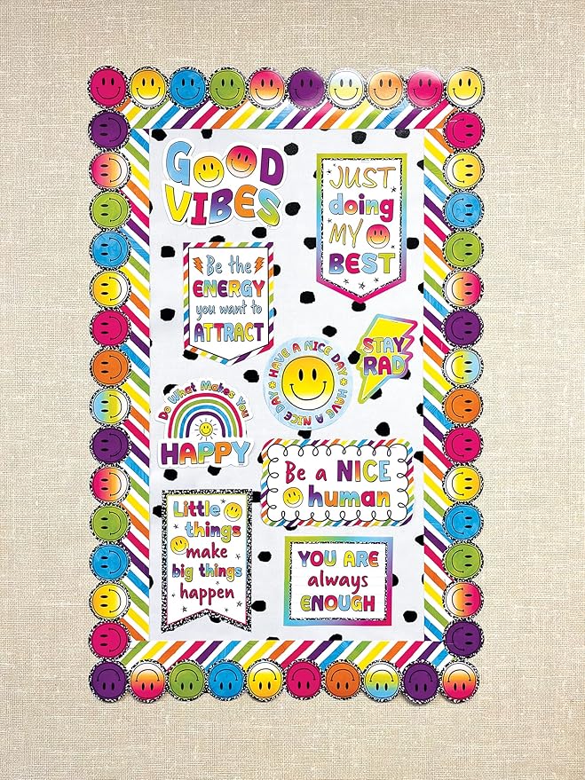 Teacher Created Resources Fun Size Black Painted Dots on White Better Than Paper Bulletin Board Roll (TCR77419)