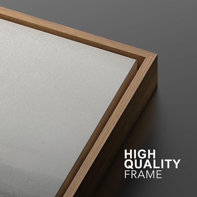 SIGNWIN Framed Canvas Print Wall Art Set Black and Gray Abstract Horizon Modern Minimalist Neutral Illustrations Modern Art Decorative Multicolor for Living Room, Bedroom, Office - 16"x24"x2 Natural