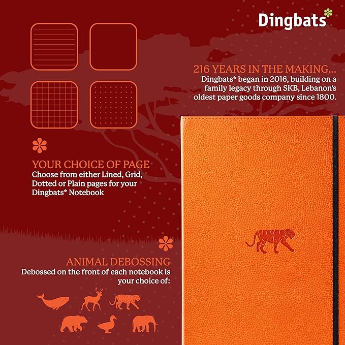 A4+ Orange Tiger Graph (Wildlife)