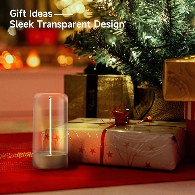 AUGE LIGHT Mini Minimalist Table Lamp Cordless Lamp Rechargeable Table Lamp Portable Nightstand Lamps Desk Lamps for Home Office Unique Ambient Light Mood Lighting for Desk Decor Beside(Golden)