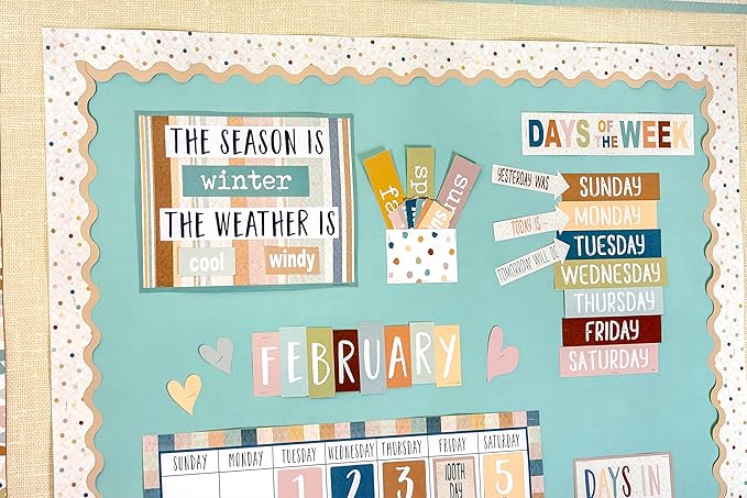 Teacher Created Resources Everyone is Welcome Calendar Classroom Bulletin Board Decor (TCR7119) (Pack of 2)