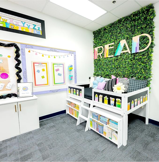 Carson Dellosa Creatively Inspired 106PC Calming Corner and Growth Mindset Bulletin Board Set, Class Goals, Feelings Chart, Boho Classroom Decor, Calm Down Social Emotional Learning Teacher Supplies