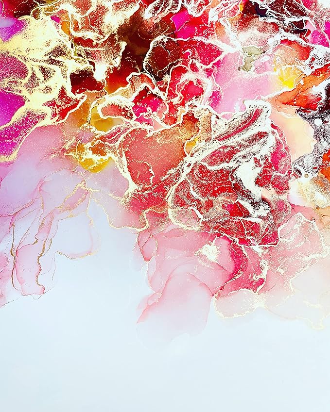 Alcohol Ink Paper - Non-Absorbent, Heavy Weight & Tear Resistant - Forgiving - Many Inks Wipe Off Clean for Easy Reuse On White - Flexible Bright White EVO 11x14 Inch (10 Sheets)