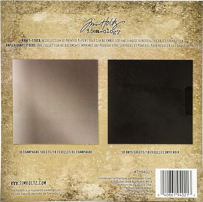 Tim Holtz Idea-ology Kraft 8X8 Metallic 3
